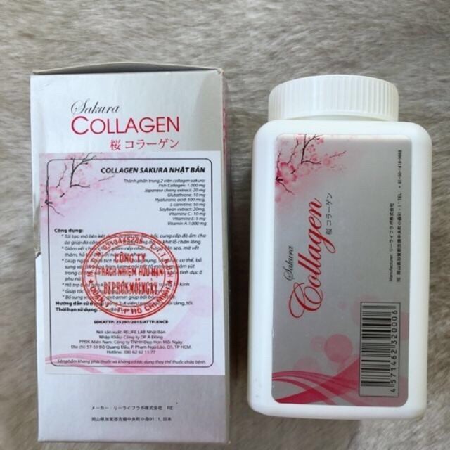 Collagen Sakura Nhật Bản - Hộp 120 viên