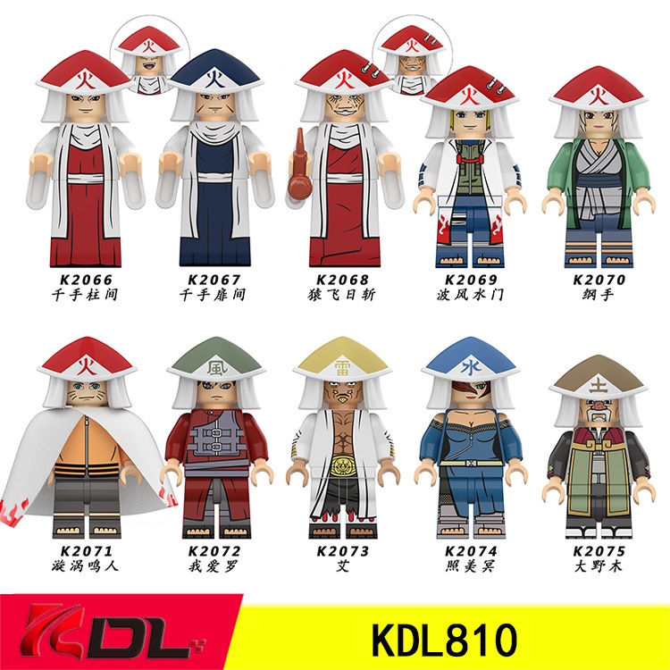 Mô Hình Lắp Ráp LEGO Nhân Vật Uzumaki Naruto KDL810 K2066-2075
