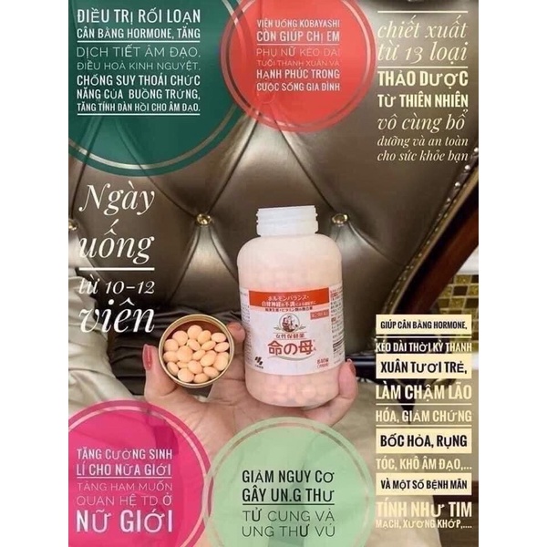 Hộp tiền mãn kinh Kobayashi Nhật Bản 840v