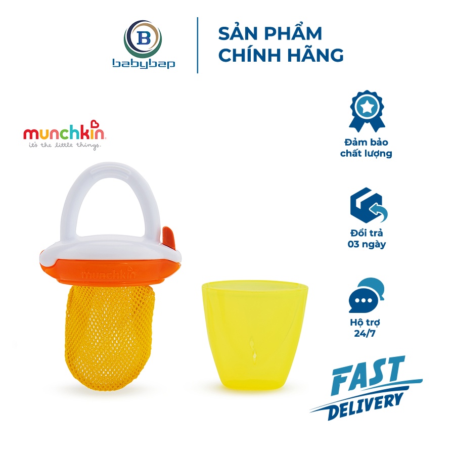 Túi Ăn Chống Hóc Có Nắp Munchkin Phù Hợp Với Bé Từ 6 Tháng Tuổi Trở Lên