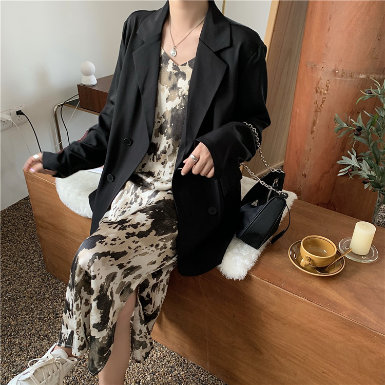 Áo khoác blazer dài tay phong cách Hàn Quốc xinh xắn cho nữ | BigBuy360 - bigbuy360.vn