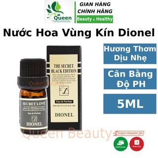 Nước hoa khử mùi vùng kín nữ thơm Dionel secret love 5ml Hàn Quốc thảo mộc thiên nhiên chính hãng dạng xịtQueen Beauty