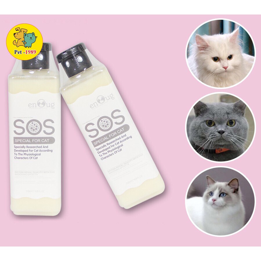 SỮA TẮM SOS DÀNH CHO MÈO 530ML - HÀNG CHÍNH HÃNG Pet-1989