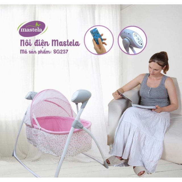 Nôi điện cao cấp CHÍNH HÃNG MASTELA SG237 (5 chế độ đưa khác nhau)