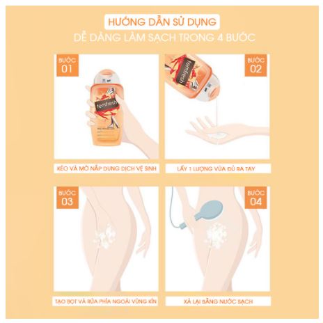 Dung Dịch Vệ Sinh Phụ Nữ Cao Cấp Femfresh Daily Intimate Wash 150ml - Màu Cam