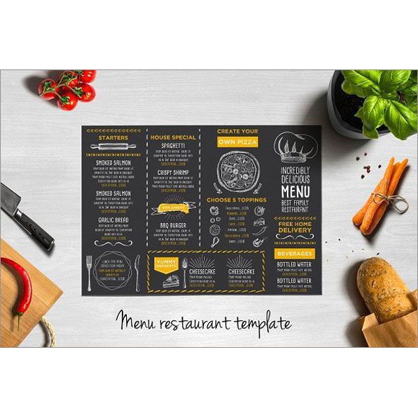 Combo 20 tờ menu a5 ép plastic + phí chỉnh sửa