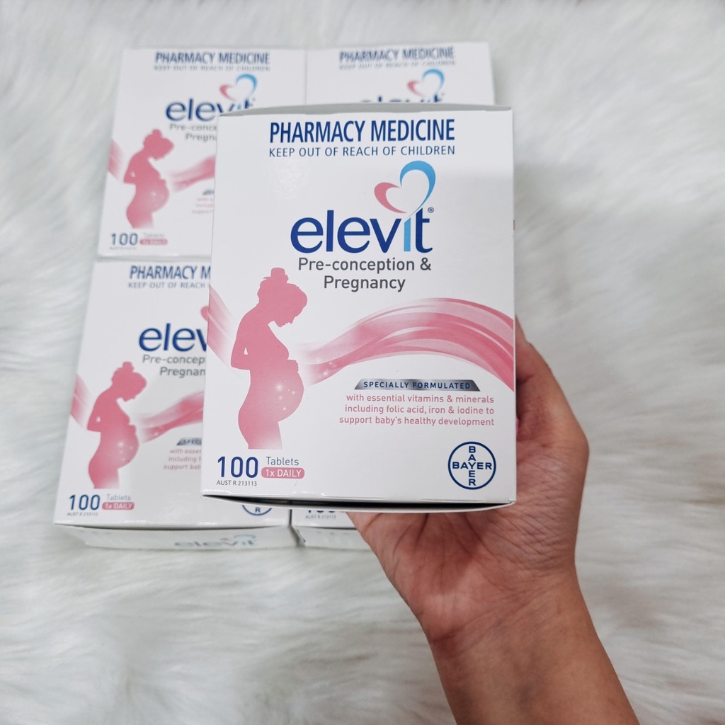 Vitamin Tổng Hợp Elevit Cho Bà Bầu 100 Viên