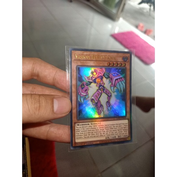 thẻ bài: Vision HERO Faris - GFP2-EN059 - Ultra Rare 1st Edition