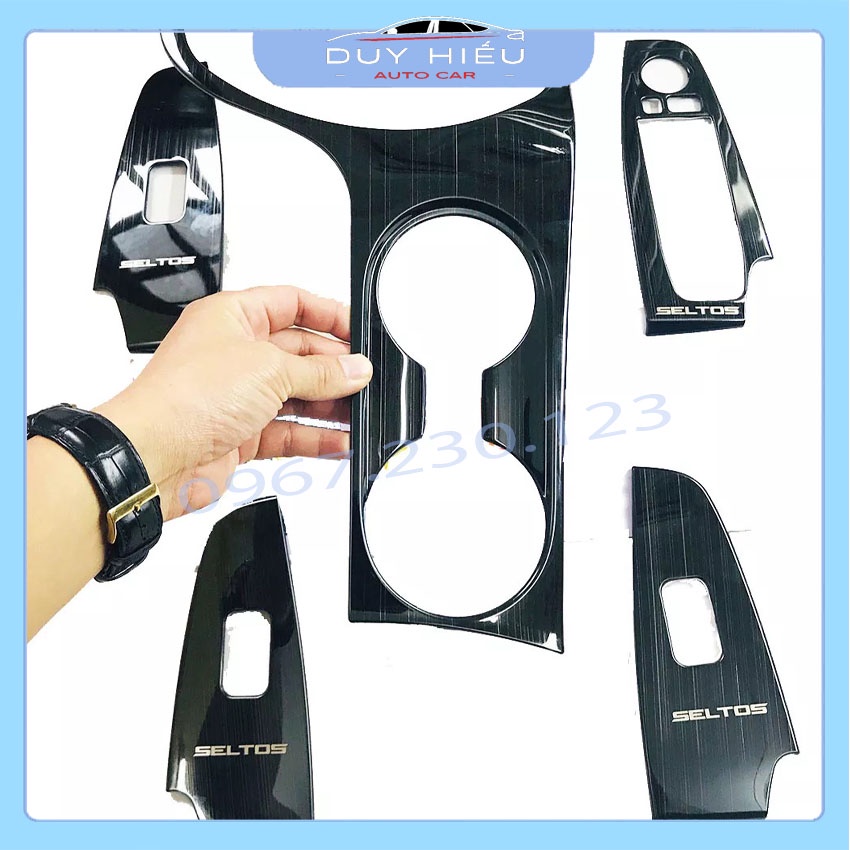 Ốp nội thất xe Kia Seltos 2020 chất liệu titan cao cấp cho xe bản thiếu và bản đủ