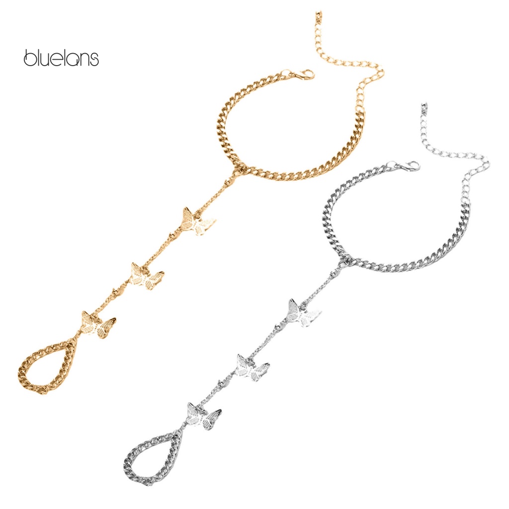 Vòng Tay Kèm Nhẫn Chống Mòn Phong Cách Retro Cho Nữ