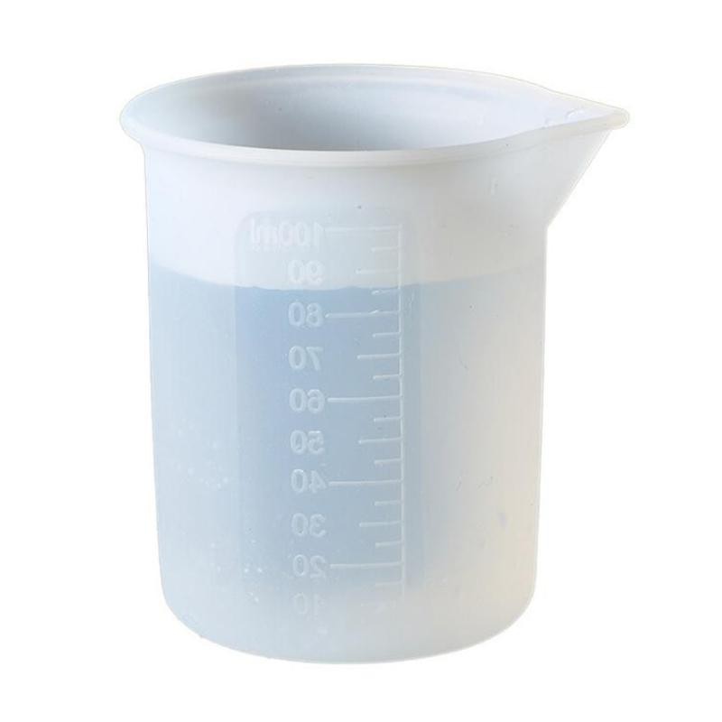 Cốc Đo Lường Bằng Silicon Hỗ Trợ Làm Trang Sức Nhựa Resin Tự Làm 100ml