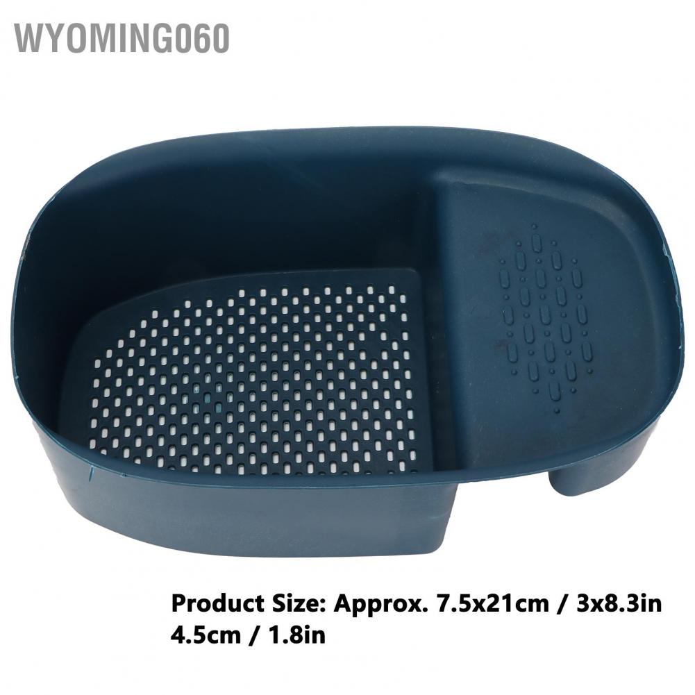 Wyoming060 Multifunctional Sink Drain Shelf Leftovers Filter Storage Holder for Kitchen Use