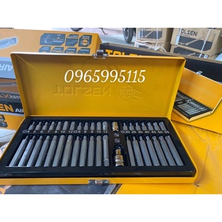 Bộ tuýp lục giác, hoa thị 40 chi tiết thương hiệu TOLSEN