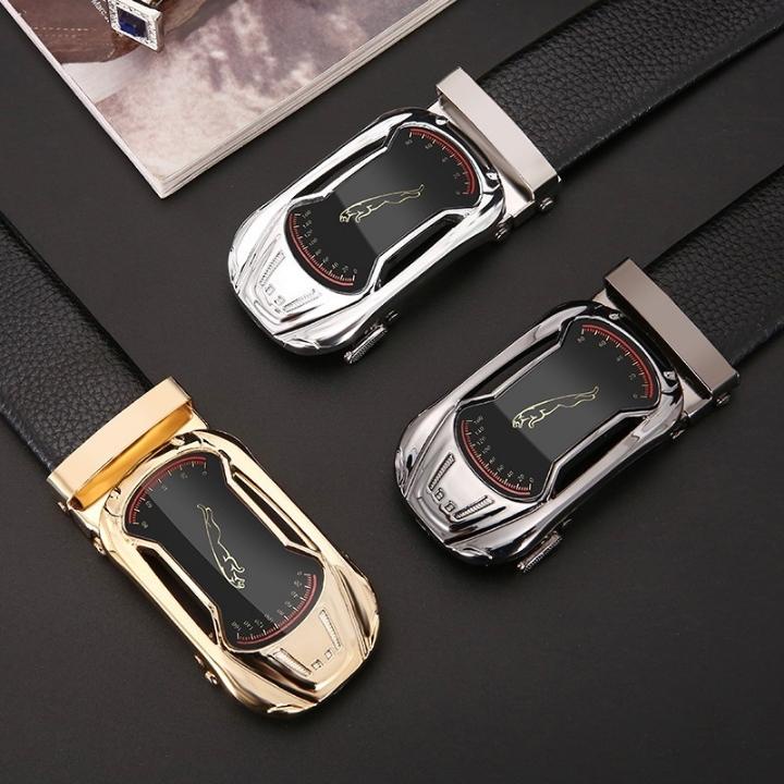 Thắt lưng nam da cao cấp - Tặng kèm 1 mặt - Khóa kim loại tự động phong cách Hàn Quốc TL01