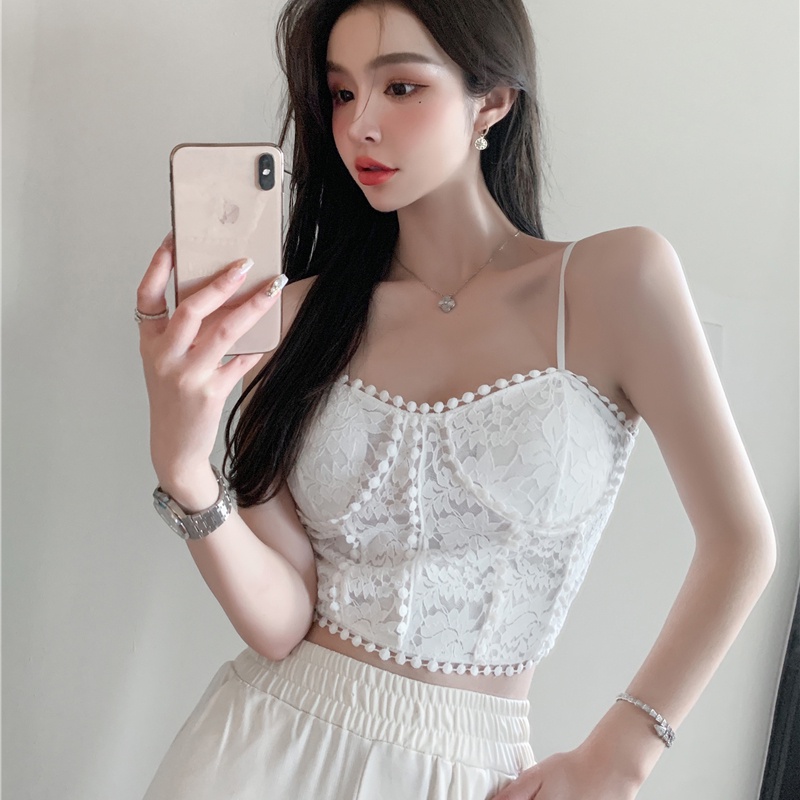 Áo bra nữ 2 dây ren hoa Wexuu Design, thiết kế đệm mút mỏng vừa phong cách gợi cảm - BR16