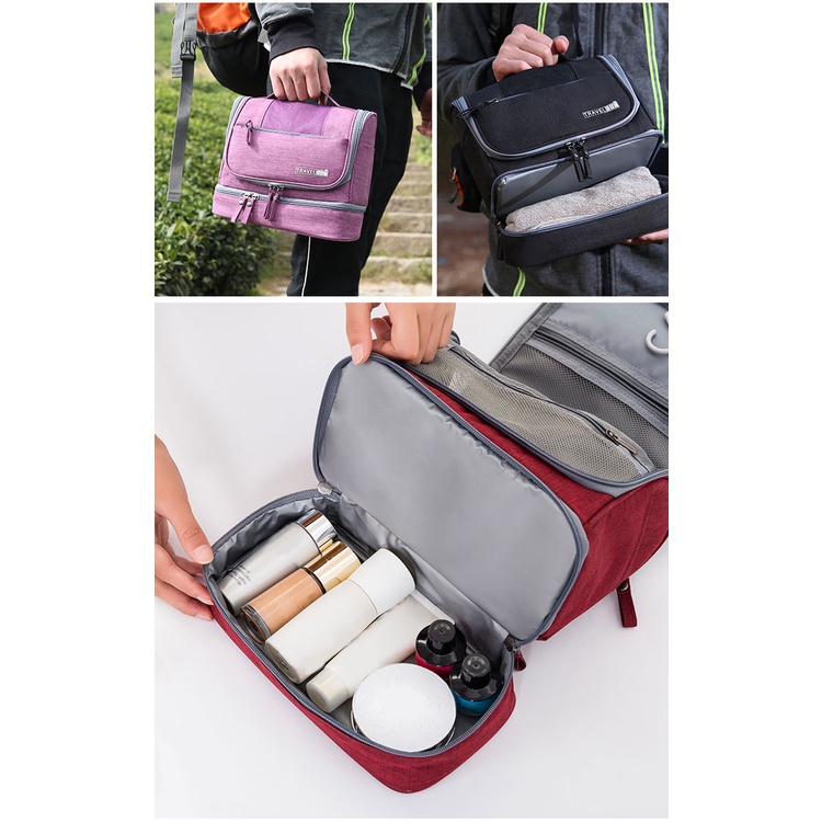 Set 3 Túi Đựng Mỹ Phẩm, Đồ Lót Tiện Lợi Khi Đi Du Lịch