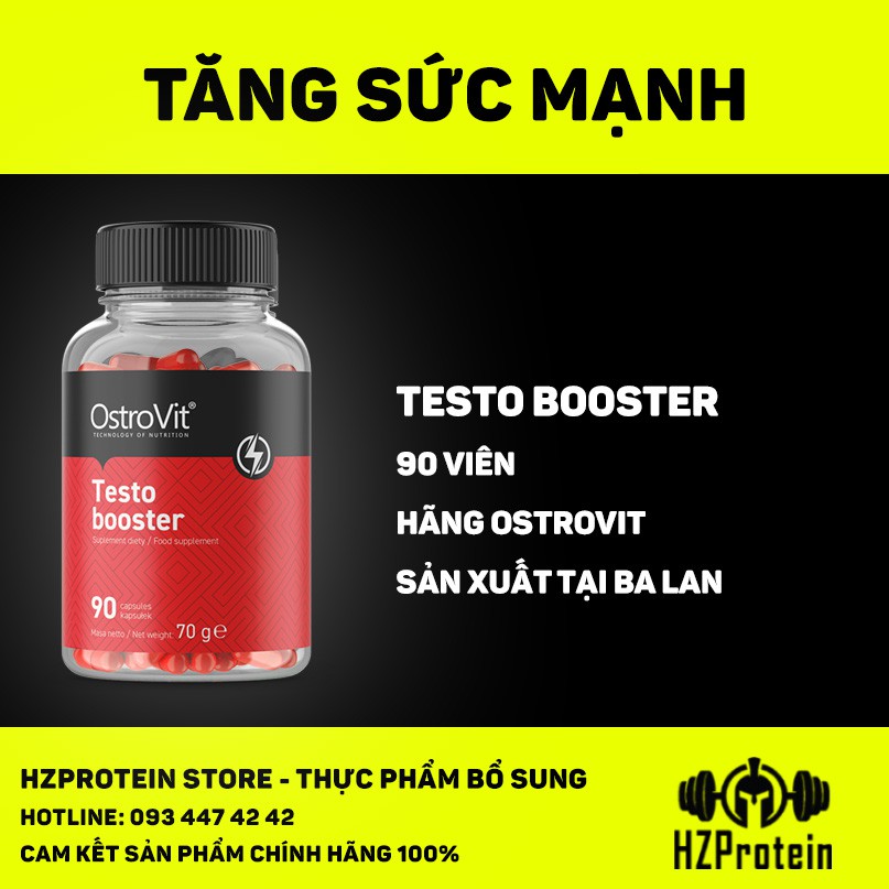 TESTO BOOSTER - VIÊN UỐNG HỖ TRỢ TĂNG CƯỜNG SINH LÝ, TESTOSTERONE CỦA OSTROVIT (90 VIÊN)