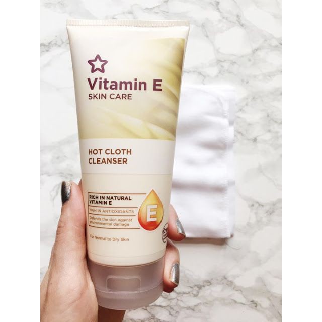 [TOP 1 SHOPEE] Tẩy trang khăn nóng Superdrug Naturally Radiant Brightening/ Vitamin E Hot Cloth Cleanser (Bill Anh)