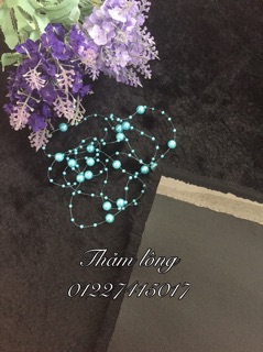 Thảm lông đen ngắn sz2mx1m6 