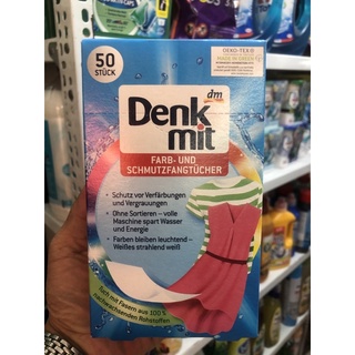 Giấy hút màu và chống phai màu quần áo Denkmit(50 miếng)