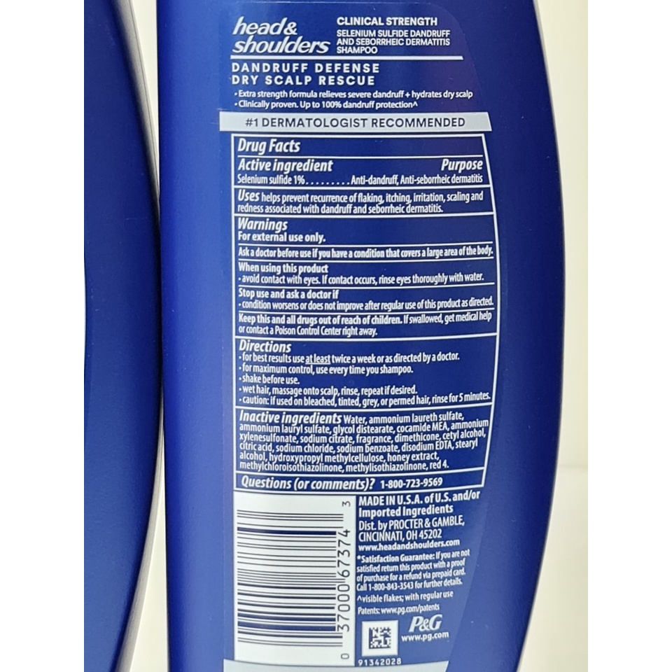Dầu Gội Giảm Gàu Head And Shoulder Clinical Strength Shampoo 400ml Mỹ
