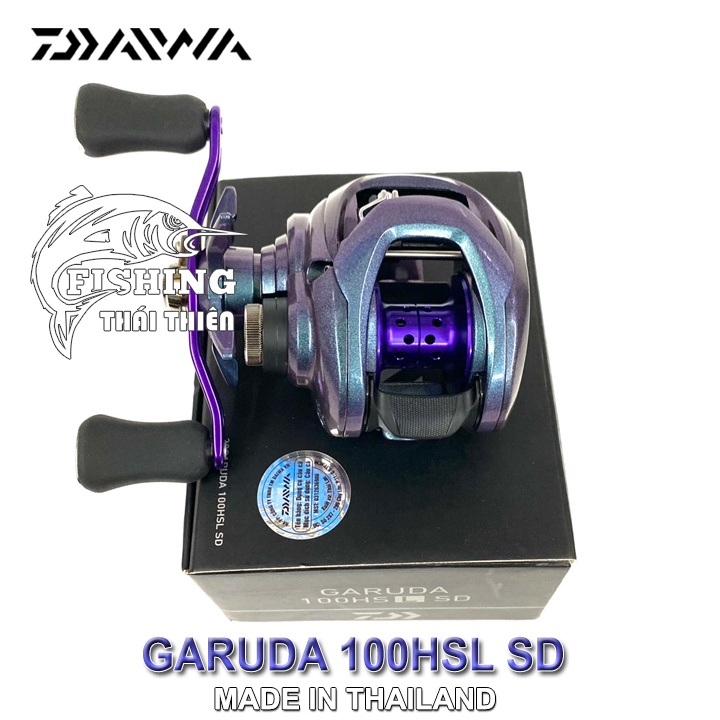 Máy Câu Ngang Daiwa Garuda 100HSL SD (Tay quay trái)