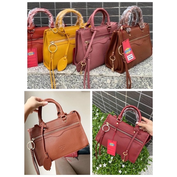TNS-Túi xách công sở size medium da đẹp cao cấp Fozil handbag-ib chọn màu
