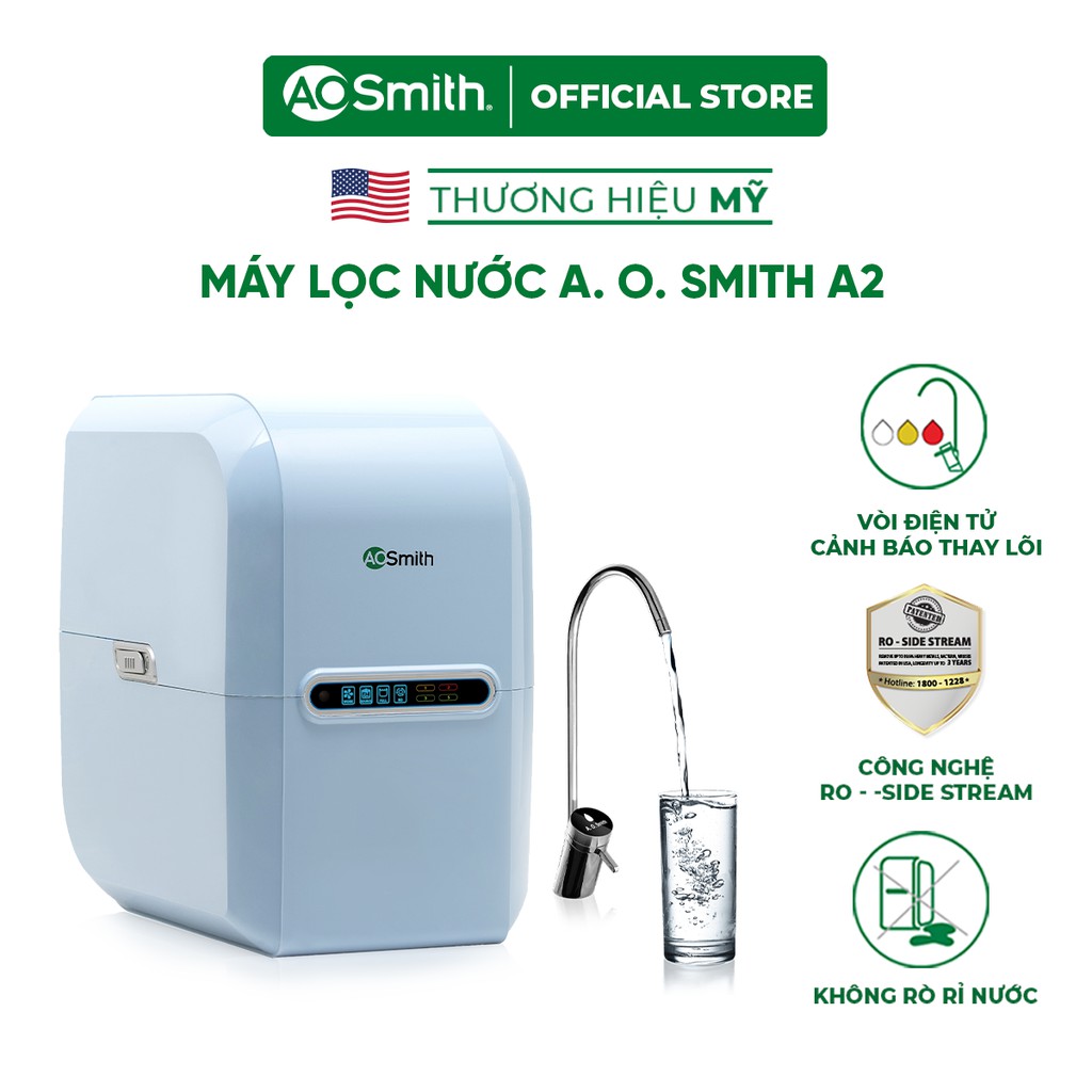 [Mã ELTECHZONE giảm 5% đơn 500K] Máy Lọc Nước A. O. Smith A2