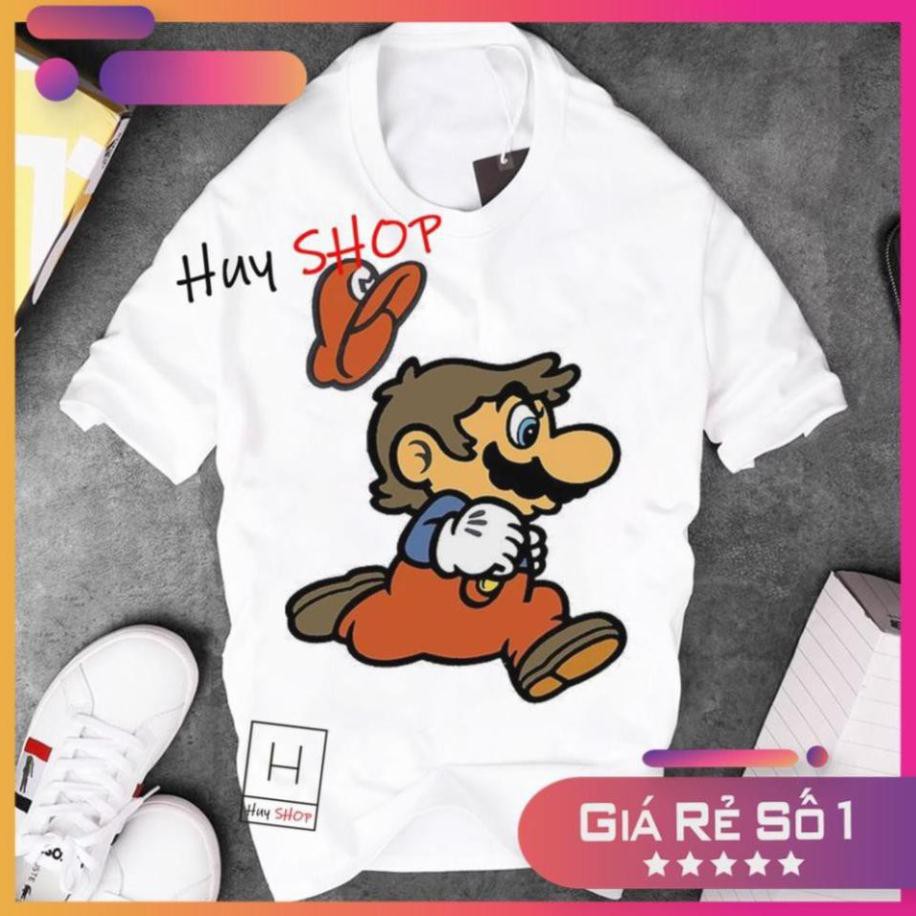Áo thun Mario Cute dễ thương - Áo thun Hàn Quốc Unisex - Áo thun tay lỡ - Áo thun cặp đôi - Áo thun Hàn Quốc 682