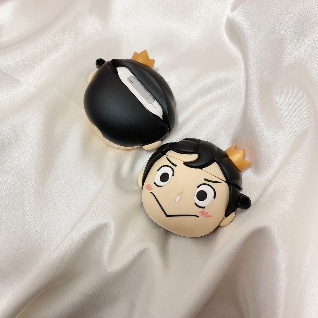 Vỏ Bảo Vệ Hộp Sạc Tai Nghe compatible AirPods Pro/compatible AirPods 2/Pro/Pro Bằng Silicon Họa Tiết Hoạt Hình Chú Heo Poggy Độc Đáo Thời Trang