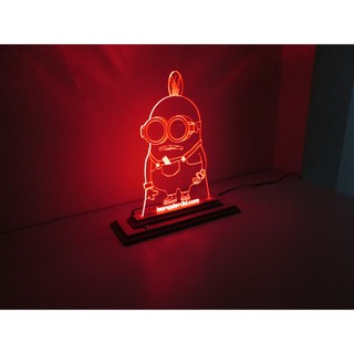 Mô Hình Đèn Led 3D Kẻ Cắp Mặt Trăng Minion