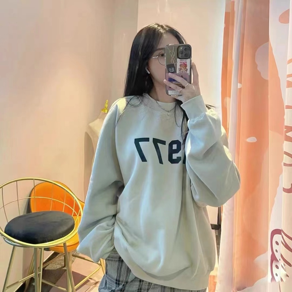 Áo SWEATER In 1977 Nỉ Ngoại , Phong Cách UNISEX Fom Rộng - Lịch Sự Thoải Mái Thấm Hút Mồ Hôi Mùa Đông 2022