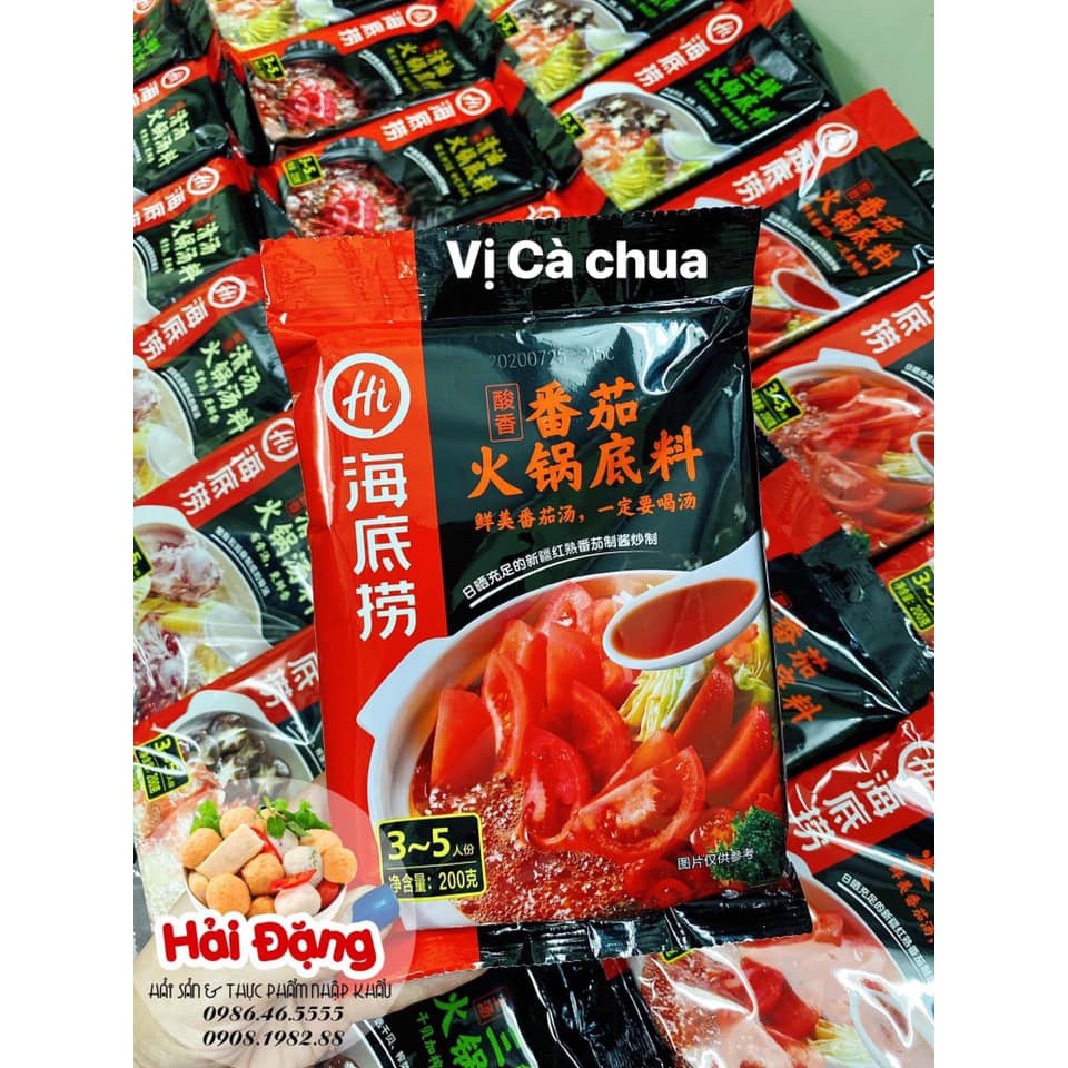 Cốt lẩu Haidilao các vị Đài Loan 40k-60k/ gói 200g