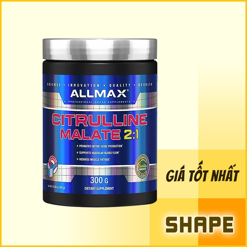 Allmax Citrulline Malate Tăng Sức Mạnh Sức Bền [300g] - Chính Hãng Tại Shape Store