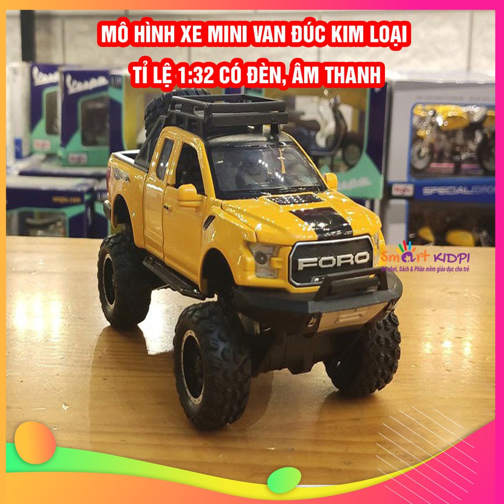 Đồ chơi Mô hình xe Minivan đúc kim loại có đèn, âm thanh tỉ lệ 1:32 &lt;br&gt;