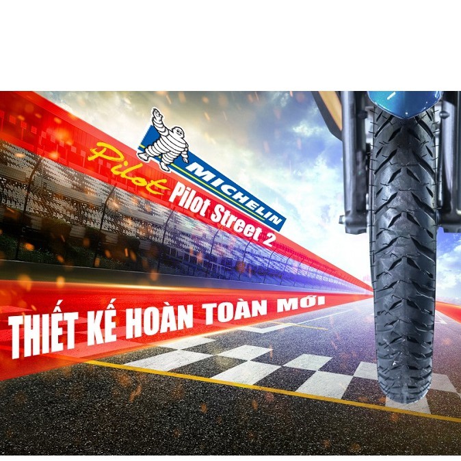 Vỏ xe Michelin Pilot Street 2 80/90-17 Chính hãng