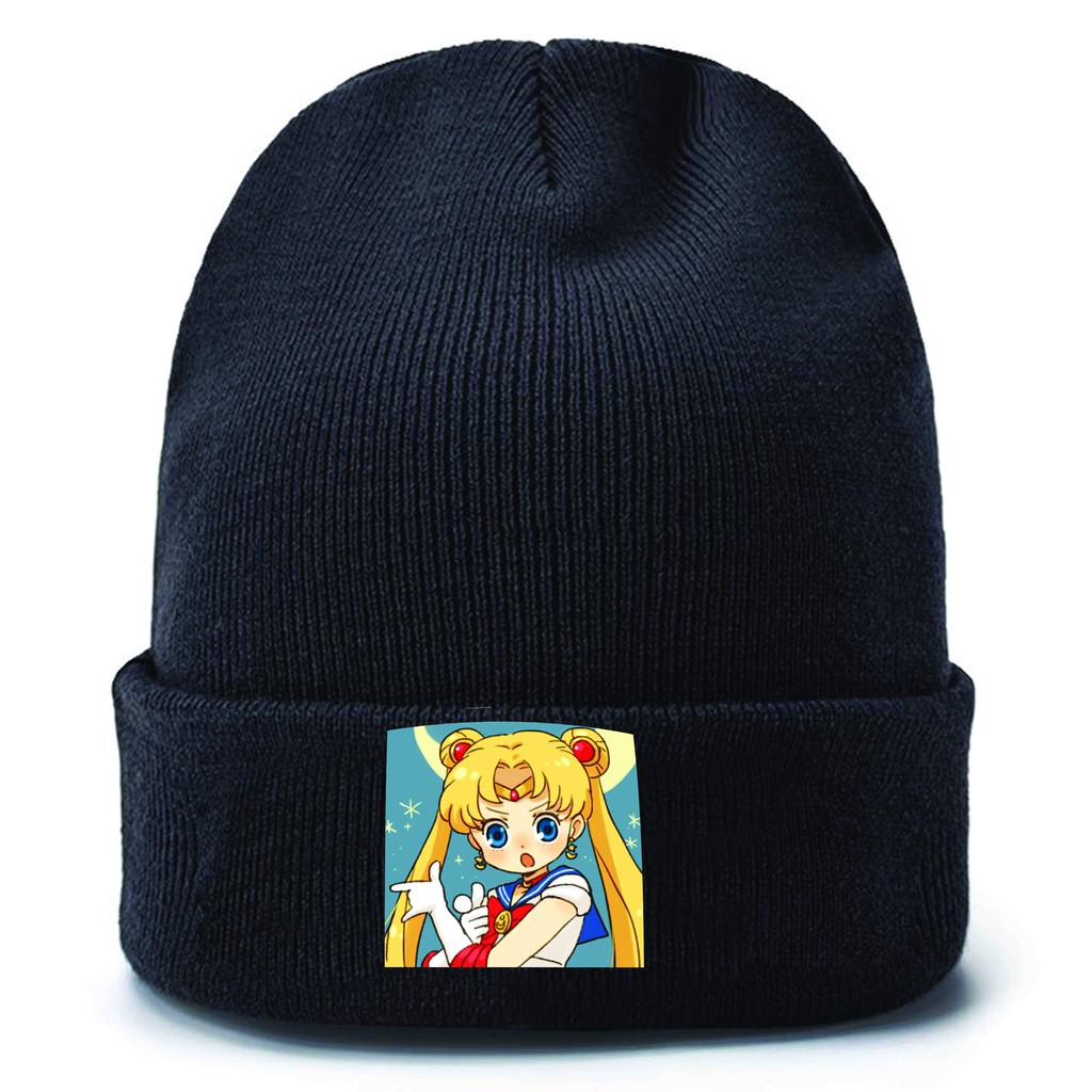 Mũ len in hình SAILOR MOON THỦY THỦ MẶT TRĂNG anime chibi xinh xắn thời trang nam nữ