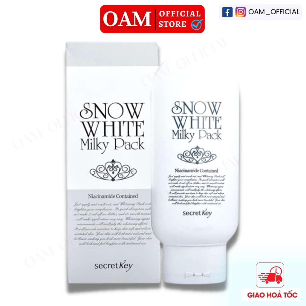 Kem Ủ Trắng Secret Key Snow White Milky Pack (200ml)