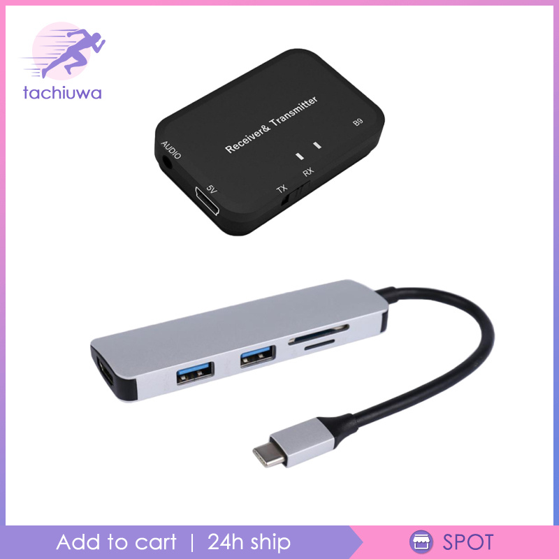 Bộ Chuyển Đổi Type-C Sang 4k Hd Dual Usb 3.0 Kèm Đầu Đọc Thẻ Nhớ Usb C