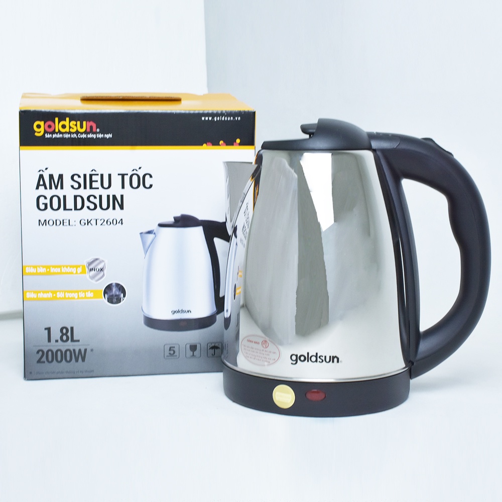 Ấm siêu tốc Goldsun 1,8L GKT2604