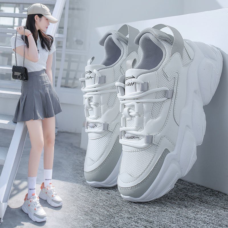 [Xu hướng năm 2021] Giày thể thao nữ khuynh hướng cao cấp  Giày dép nữ Sneakers3 màu có sẵn (278)