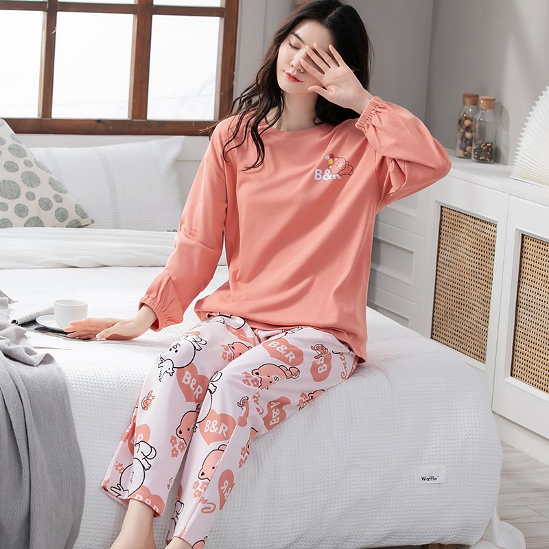Đồ mặc nhà nữ thu đông chất cotton mịn đẹp - MH5129 | BigBuy360 - bigbuy360.vn