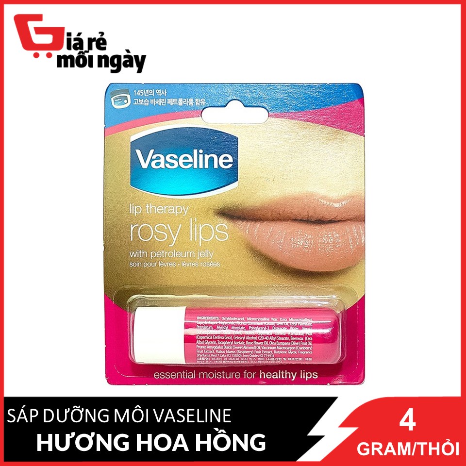 Sáp dưỡng môi Vaseline Hồng Xinh 4.8g