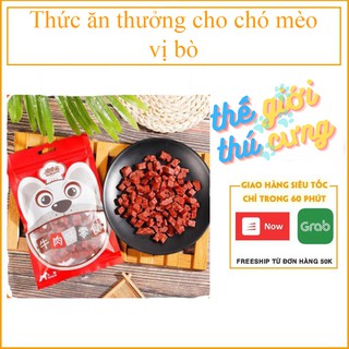 Thức ăn thưởng cho chó mèo vị bò (100gr/túi)