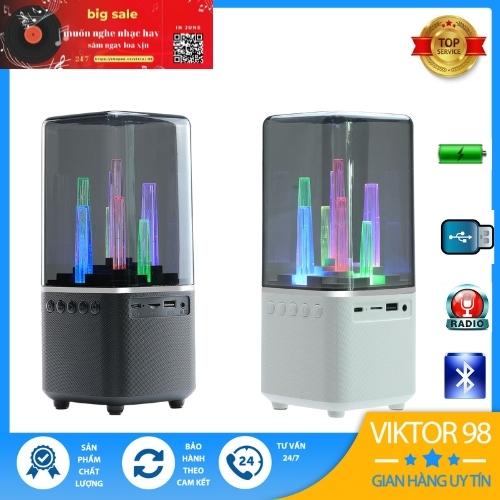 loa bluetooth mini TU 102 V98 loa cầm tay mẫu mới, đèn LED đổi màu, bass ấm, âm thanh nổi, bluetooth4.2 bảo hành 6 tháng