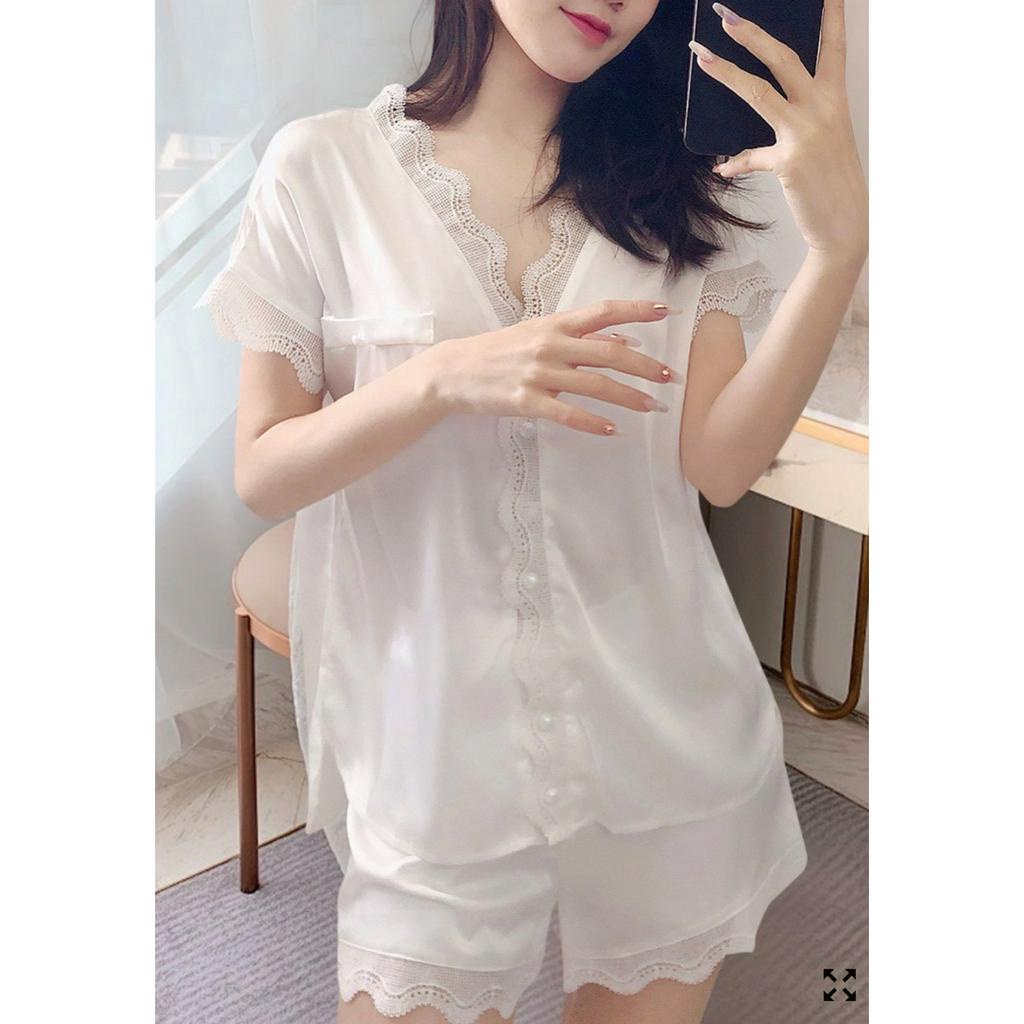 BỘ NGỦ NỮ CAXA 🦋 SET PIJAMA MẶC NHÀ 2 MÀU ĐEN TRẮNG 🦋 g5.shop