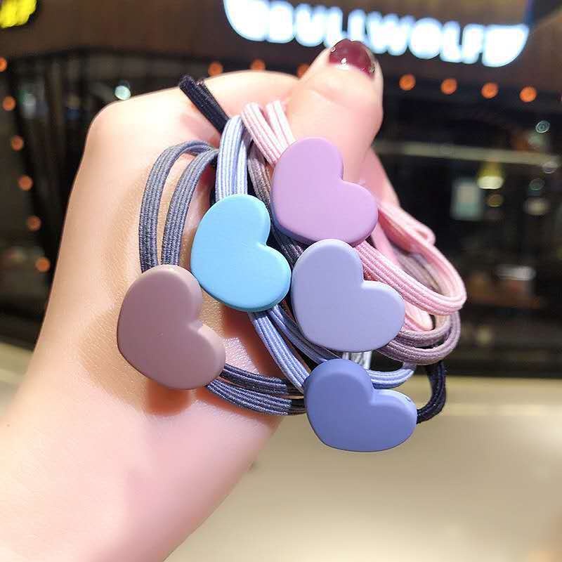 Dây Buộc Tóc Họa Tiết Hoa Acrylic Thời Trang Hàn Quốc Cho Nữ