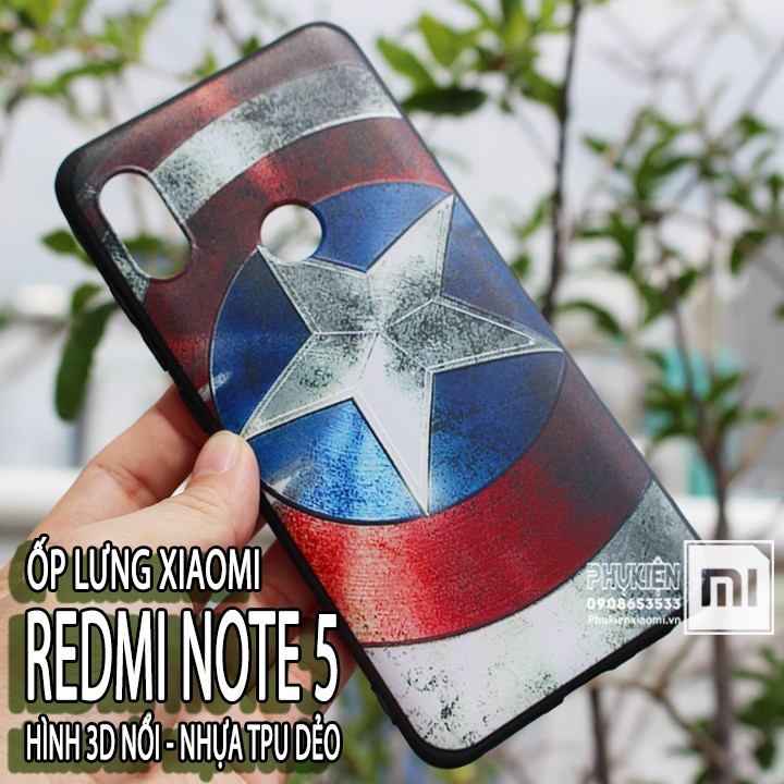 FREESHIP ĐƠN 99K_15 mẫu Ốp lưng hình 3D Xiaomi Redmi Note 5 / Note 5 Pro , nhựa TPU dẻo, chống vân tay