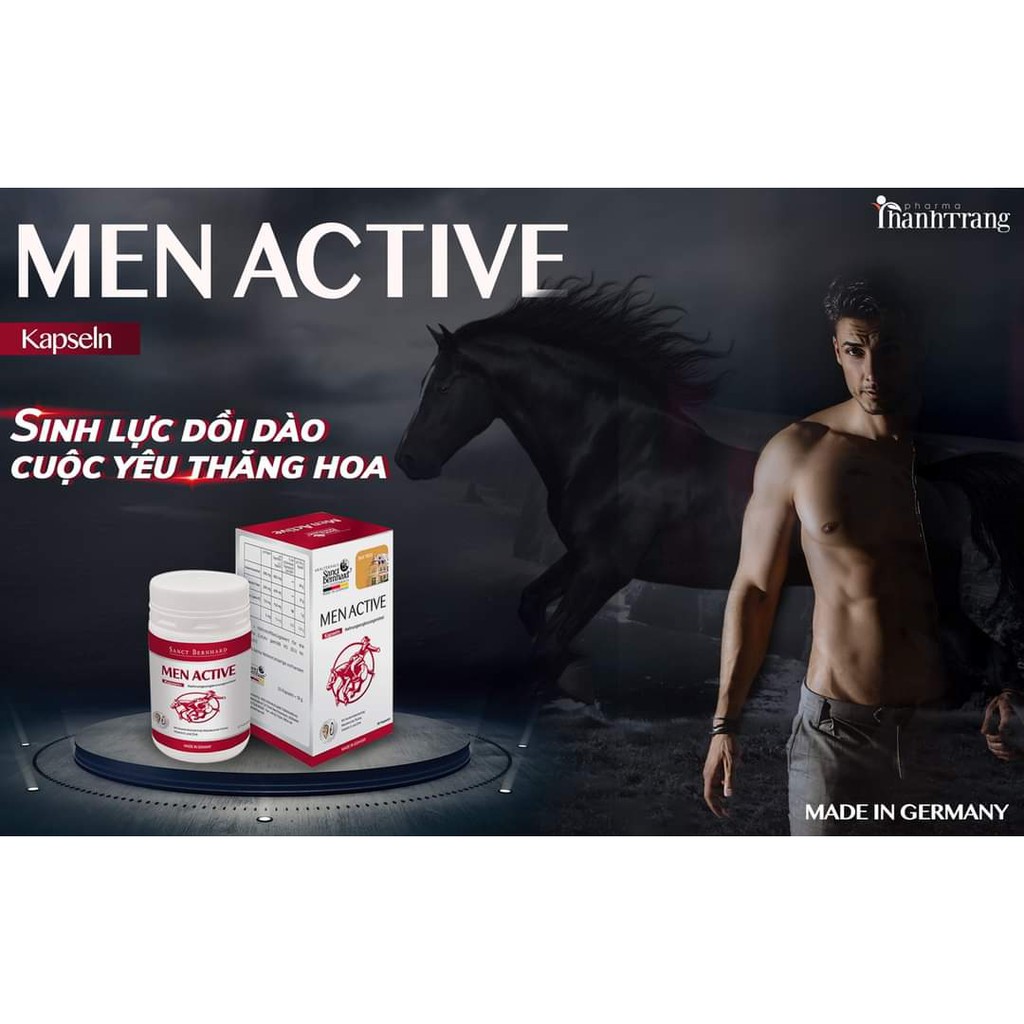 Viên MEN ACTIVE  Đức -Hỗ Trợ Tăng Cường Sinh Lực Nam Giới,Giúp Cải Thiện Sinh Lý Nam