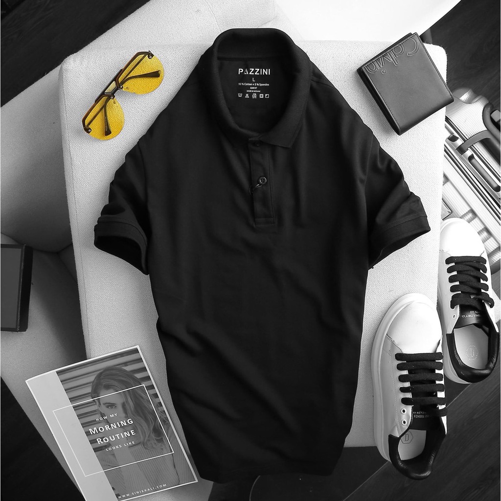 [MUA 2 ÁO GIẢM 20k] ÁO THUN TAY NGẮN POLO NAM- POLO PAZZINI MẪU 2 - Chất thun cá sấu cotton co giãn 4 chiều | BigBuy360 - bigbuy360.vn